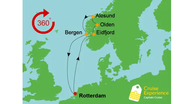 8 DAAGSE CRUISE MET VERTREK UIT ROTTERDAM 